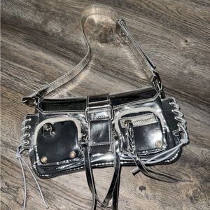 Silver Ego Shoulder Bag